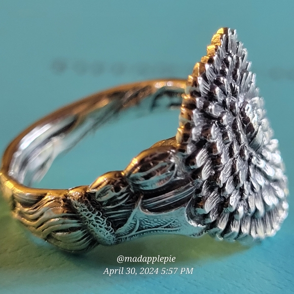 1885 Tiffany & Co.  Dandelion Spoon Ring in Sterling Silver Luxury Vintage #38 - Picture 5 of 12